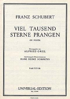 Viel tausend Sterne prangen 