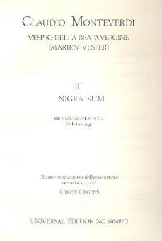 Nigra sum 
