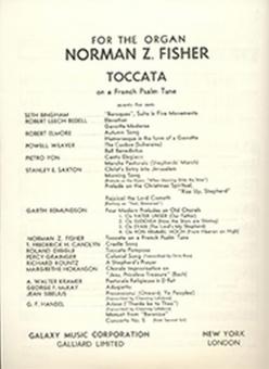 Toccata on A French Psalm Tune 