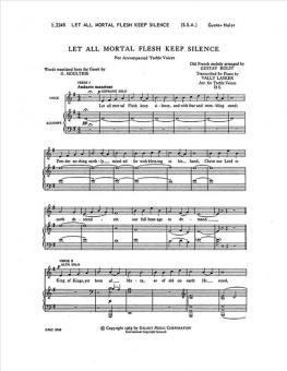 Let All Mortal Flesh Keep Silence 