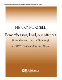 Remember Not, Lord, Our Offences 