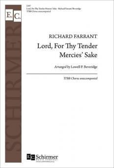 Lord, For Thy Tender Mercies' Sake 
