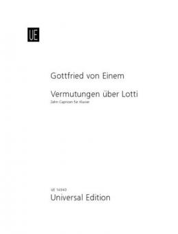 Vermutungen über Lotti op. 72 