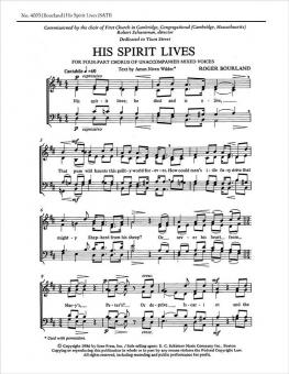 His Spirit Lives 