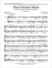 Three Christmas Motets 