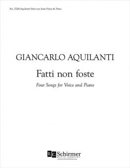 Fatti non foste 