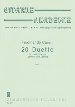 20 Duets (pupil and teacher) 