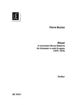 Rituel in memoriam Bruno Maderna für Orchester in 8 Gruppen 