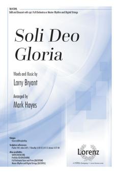 Soli Deo Gloria 