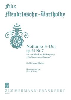 Notturno E major op. 61/7 