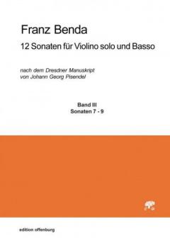 12 Sonaten für Violino solo und Basso, Band III 