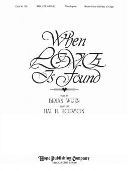 When Love is Found 
