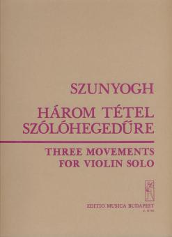 3 Movements For Violin Solo 