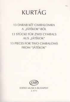 13 Stücke für 2 Cimbaloms 