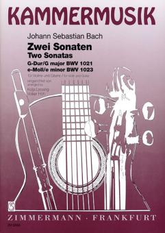 Sonatas G major and E minor BWV 1021 und BWV 1023 