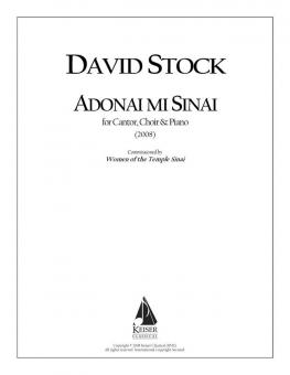 Adonai mi Sinai 