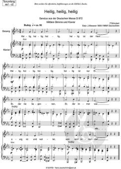 Zum Sanctus (Heilig, heilig) mittel 