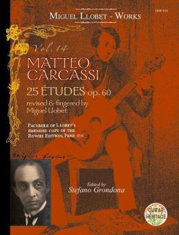 Llobet Guitar Works Vol.14 - Carcassi Studies op.60 