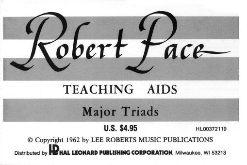 Flash Cards, Major Triads 