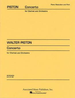Concerto For Clarinet With Piano Reduction 