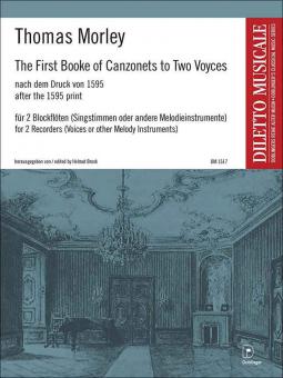 The First Booke of Canzonets to 2 Voyces 