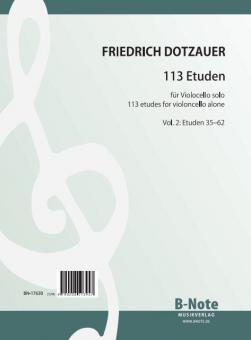 113 etudes (exercises) for violoncello - Vol.2 