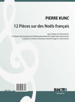 12 pieces on french christmas tunes for organ ar harmonium 