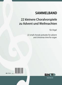 22 small chorale preludes for advent and christmas time for organ 