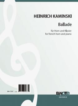 Ballade for french horn and piano 