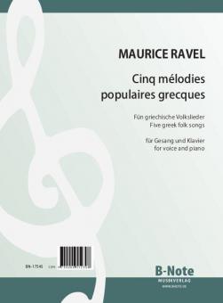 Cinq mélodies grecques para canto y piano 