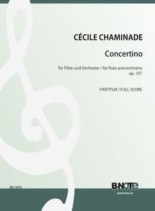 Concertino for flute and orchestra op.107 (full score) 