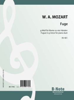 Fugue in g minor for piano duet KV 401 