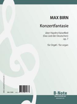 Concert fantasia on the german national anthem for organ op.7 