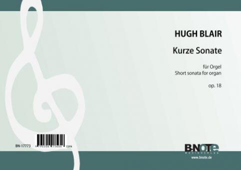 Short sonata for organ in g major op.8 