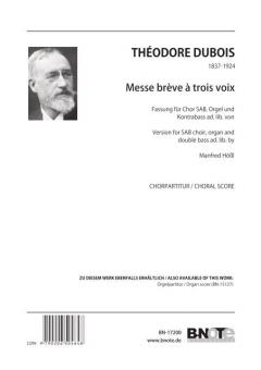 Messe brève à 3 voix (choral score) 