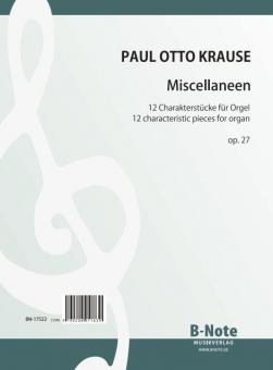 Miscellaneen - 12 characteristic pieces for organ op.27 