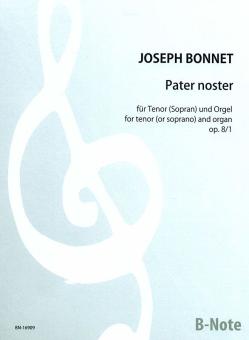 Pater noster for tenor or soprano and organ op.8/1 