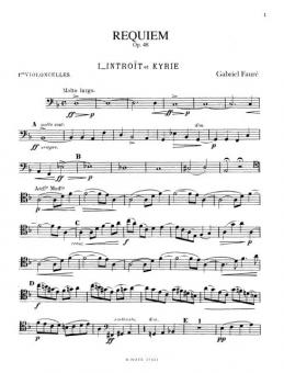 Requiem for soloists, choir and orchestra op.48 (orchestral parts) 