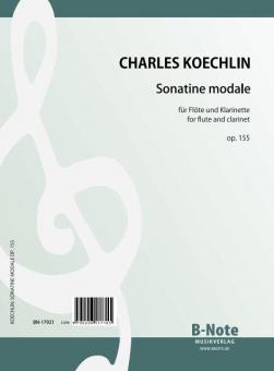 Sonatine modale for flute and clarinet op.155 