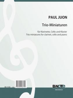 Four trio miniatures for clarinet, violoncello and piano 