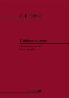 L'ultima Canzone Medium Voice Piano Italian Mezzo Soprano Or Baritone 
