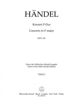 Concerto in F major HWV 331 