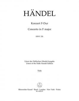 Concerto in F major HWV 331 