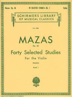 Forty Selected Studies For The Violin Book 1 Op. 36 