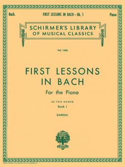 First Lessons In Bach Book 1 