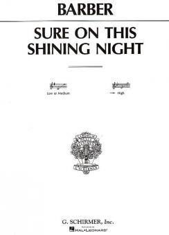 Sure On This Shining Night 