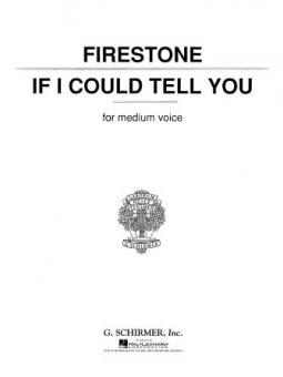 If I Could Tell Medium Voice and Piano F 