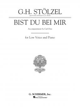 Bist du bei mir 