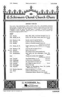Seek Ye The Lord With Tenor Solo And Organ 