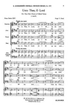 Unto Thee O Lord 